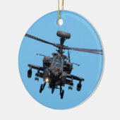 Apache Helikopter Keramisch Ornament (Links)