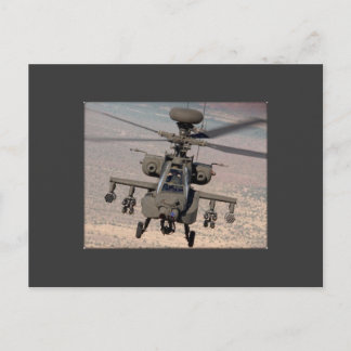 Apache Helikopter Luchtvleugels Bestemming Briefkaart