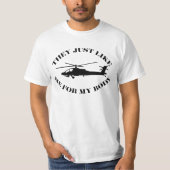Apache Helikopter T-shirt (Voorkant)