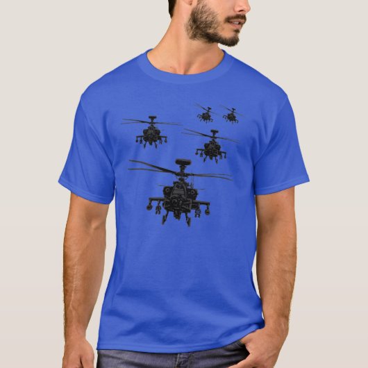 Apache-helikopter T-shirt (Voorkant)