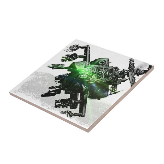 Apache Helikopter Tegeltje (Zijkant)