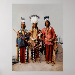 Apache-hoofden Poster
