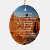 Apache Huwelijkszegen Gebed - gepersonaliseerd Keramisch Ornament (Rechts)