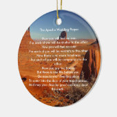 Apache Huwelijkszegen Gebed - gepersonaliseerd Keramisch Ornament (Links)