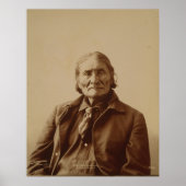 Apache Indian Leader Geronimo door Adolph F. Muhr Poster (Voorkant)