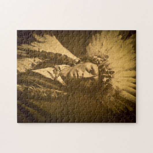 Apache Indiase Chief Garfield Jicarilla  Legpuzzel (Horizontaal)