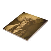 Apache Indiase Chief Garfield Jicarilla  Tegeltje (Zijkant)