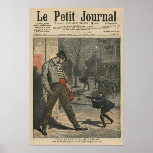 Apache is een last voor Parijs Poster (Voorkant)