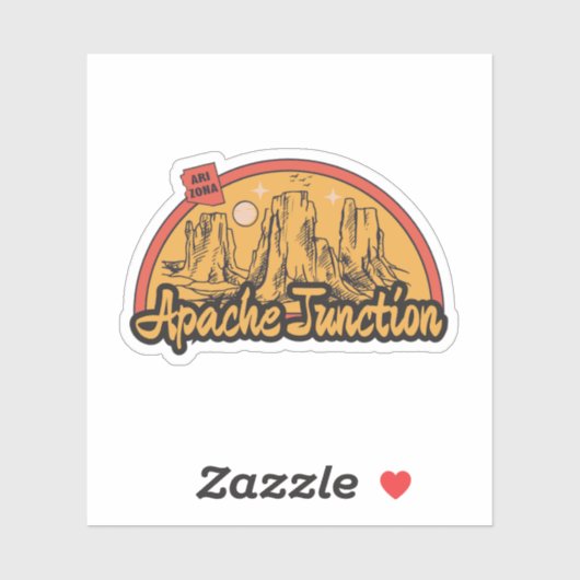 Apache Junction, Arizona Sticker (Vel)