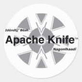 Apache Knife™ 11 Sticker (Voorkant)