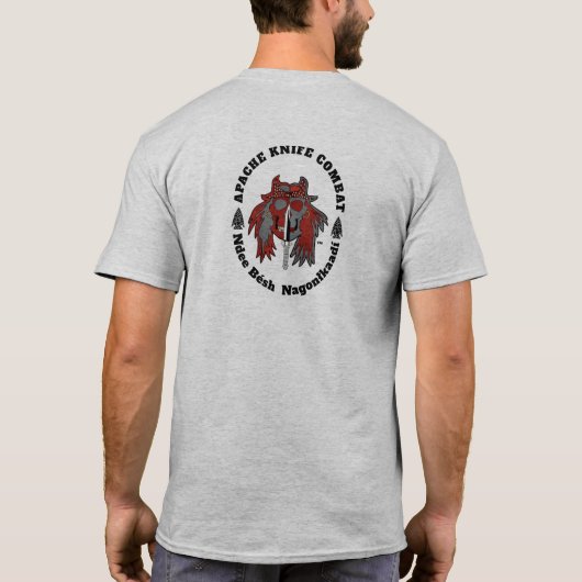 Apache Knife®™ 🇺 Apache Combat Patche 88 T-Shirt (Achterkant)