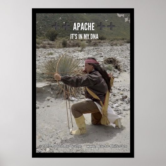 Apache Knife®™ 🇺 Apache DNA. Poster (Voorkant)