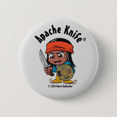 Apache Knife®™ Apache Kind 1.B Ronde Button 5,7 Cm (Voorkant)