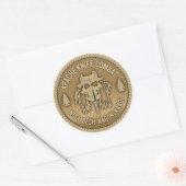 Apache Knife Combat Classic Round Sticker (Envelop)