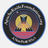 Apache Knife Foundation Sticker (Voorkant)