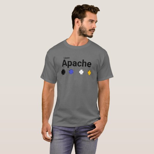 Apache Knife® Lipan Apache #5.. T-Shirt (Voorkant volledig)