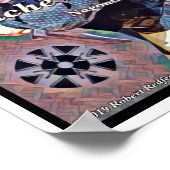 Apache Knife ®️ ™️ 🇸 Ontworpen door: Robert Redve Poster (Hoek)