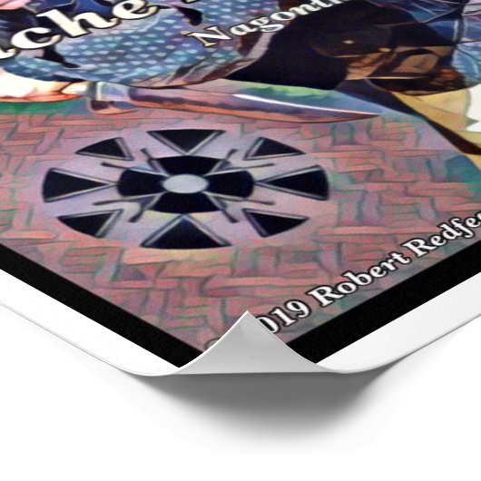 Apache Knife ®️ ™️ 🇸 Ontworpen door: Robert Redve Poster (Hoek)