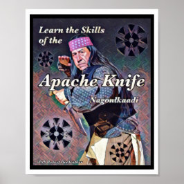 Apache Knife ®️ ™️ 🇸 Ontworpen door: Robert Redve Poster