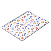 Apache New Mexico Mountain Ski Snowboard patroon Notitieboek (Linkerzijde)