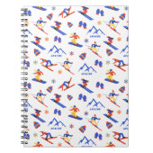Apache New Mexico Mountain Ski Snowboard patroon Notitieboek (Voorkant)