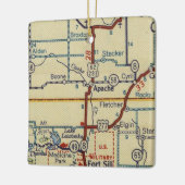 Apache OK Map Keramisch Ornament (Links)