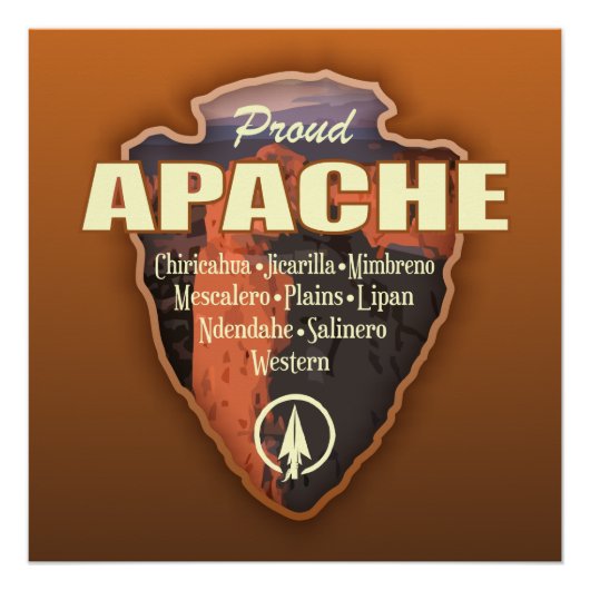 Apache (pijlpunt) perfect poster (Voorkant)