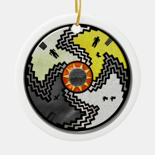 Apache Pride Native American Tribal Keramisch Ornament (Voorkant)