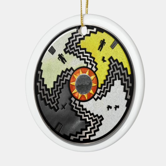 Apache Pride Native American Tribal Keramisch Ornament (Links)