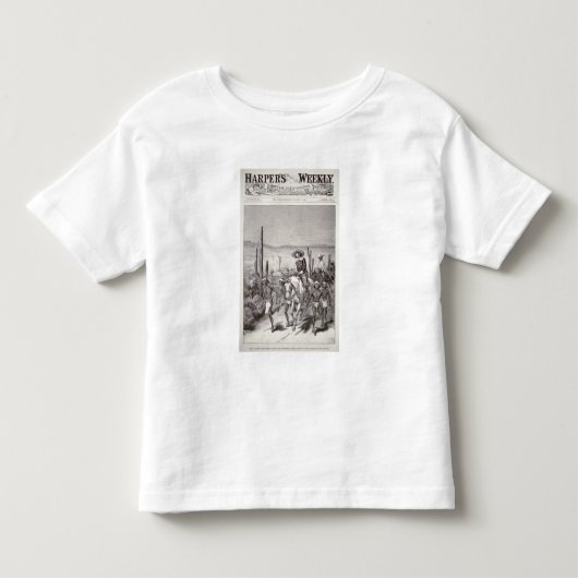 Apache Scouts leidt legerpatrouille op vervolging Kinder Shirts (Voorkant)