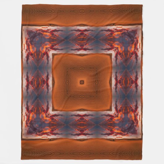 Apache Shaman Native Desert Tribal Spirit Mandala Fleece Deken (Voorkant)