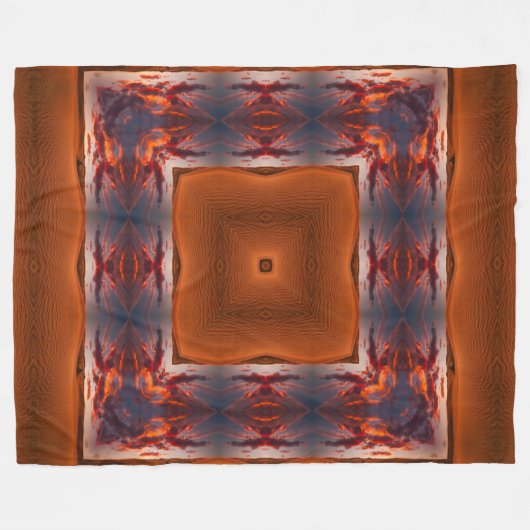 Apache Shaman Native Desert Tribal Spirit Mandala Fleece Deken (Voorkant (Horizontaal))