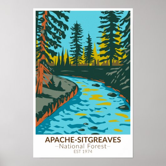 Apache Sitgreaves National Forest Poster (Voorkant)