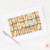 " Apache-speelkaarten" Rechthoekige Sticker (Envelop)