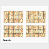 " Apache-speelkaarten" Rechthoekige Sticker (Vel)