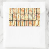 " Apache-speelkaarten" Rechthoekige Sticker (Tas)