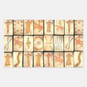 " Apache-speelkaarten" Rechthoekige Sticker (Voorkant)