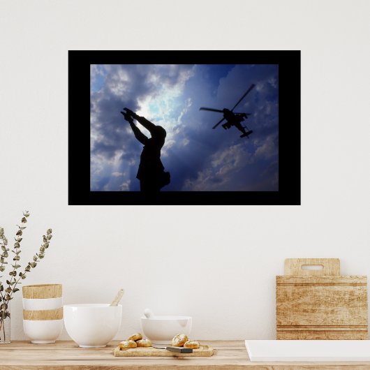 Apache start op poster (Keuken)