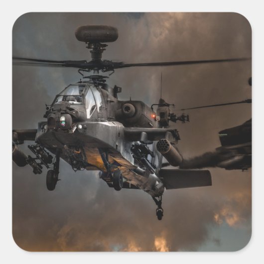 Apache Storm Vierkante Sticker (Voorkant)