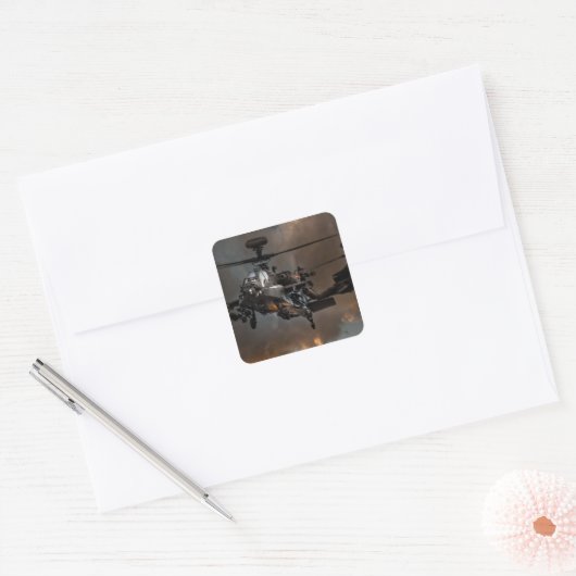 Apache Storm Vierkante Sticker (Envelop)