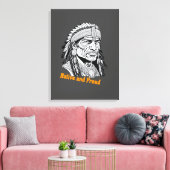 Apache Streched Canvas afdrukken (Insitu (Woonkamer))