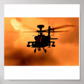 Apache Sunset Silhouette Poster (Voorkant)