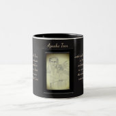 Apache Tear Crystal Fairy Tweekleurige Koffiemok (Center)