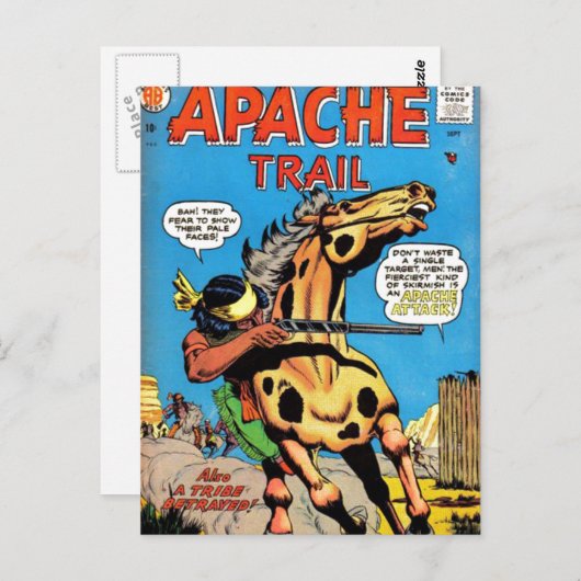 Apache Trail #1 Briefkaart (Voorkant / Achterkant)