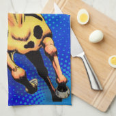 Apache Trail #1, Inheemse Amerikaan op Horseback Theedoek (Quarter Fold)