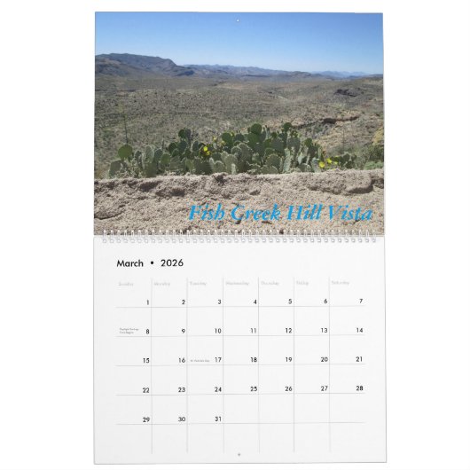 Apache Trail Arizona Calendar Kalender (Mar 2026)