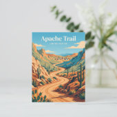Apache Trail bij Tortilla Flat Arizona Briefkaart (Staand voorkant)