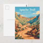 Apache Trail bij Tortilla Flat Arizona Briefkaart (Voorkant / Achterkant)