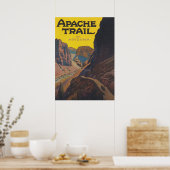 Apache Trail in Arizona Vintage Reisposter Poster (Keuken)