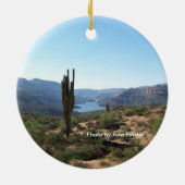 Apache Trail Saguaro Keramisch Ornament (Achterkant)